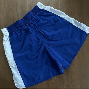 Rag & Bone Penn Vintage Look Loose Blue and White Athletic Shorts